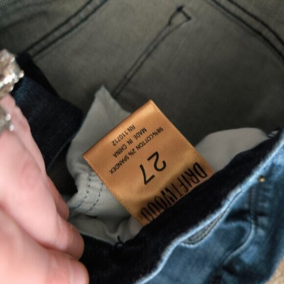 Driftwood Chloe Western Folk Festival Floral Embroidered Cropped Flare Jeans 27 - Picture 8 of 12